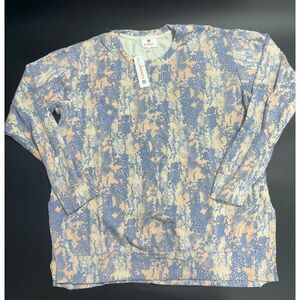 Sundry NWT Soft Crew Neck Sweatshirt Python Print Purple Multi in Size‎ 1/S